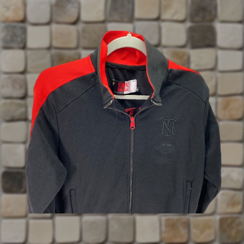 Palace Scarface Track Jacket Mens M Black Red Full Zip Pockets Size US M / EU 48-50 / 2 - 1 Thumbnail