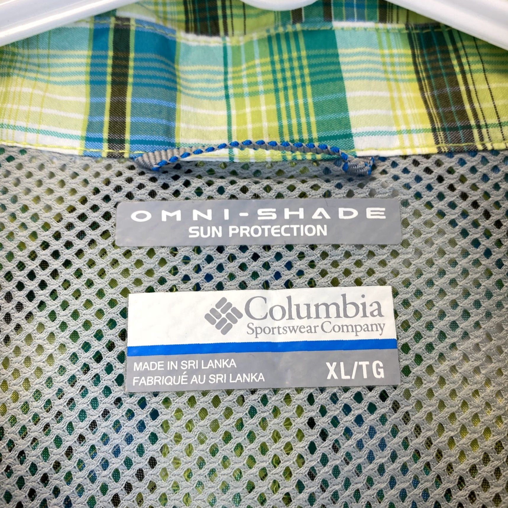 Vintage Columbia Button-Down Shirt Mens XL Green Plaid Cotton Classic Fit Button Up /68-25 Size US XL / EU 56 / 4 - 3 Thumbnail