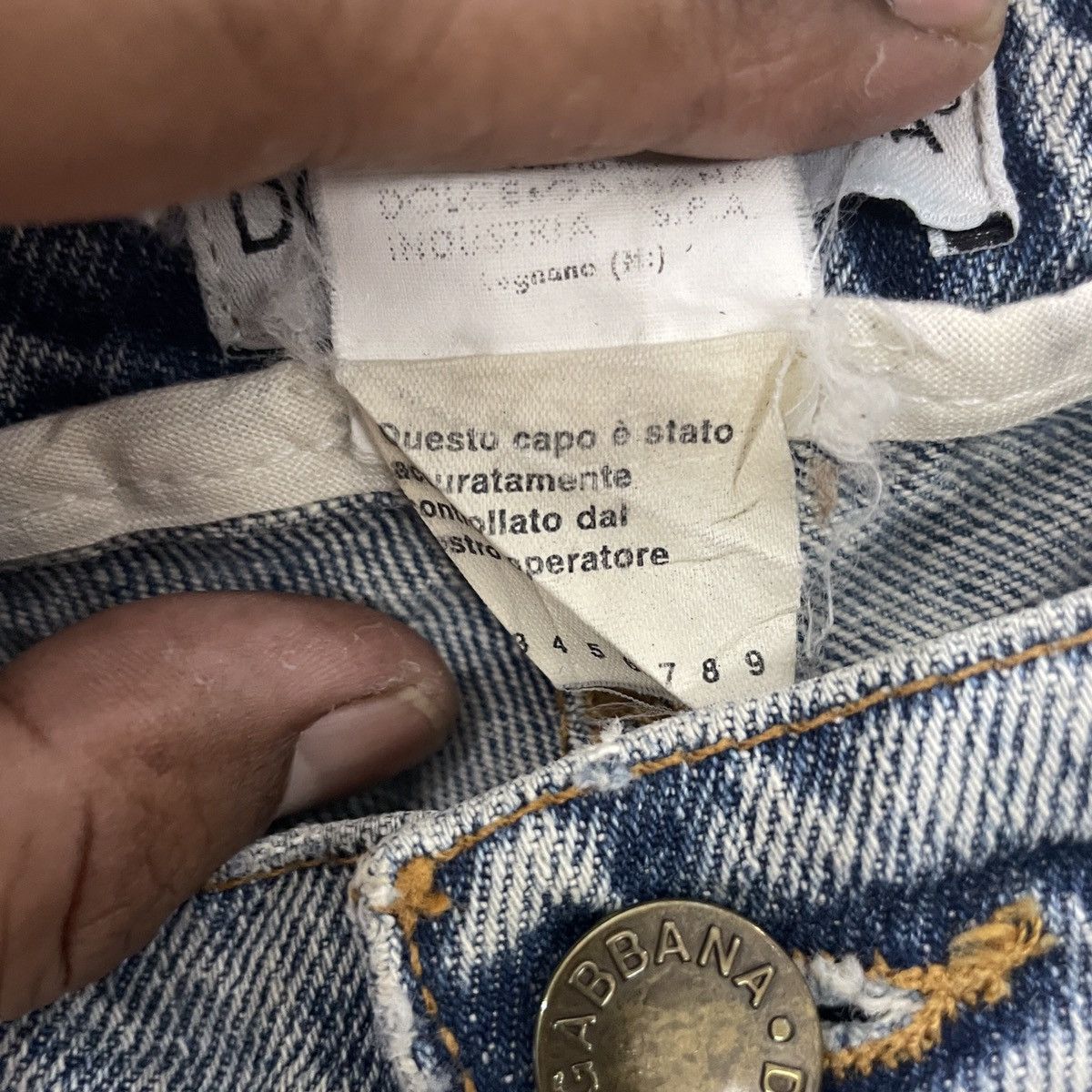 Dolce & Gabbana Vintage Dolce & Gabbana Distressed Denim Size 33" - 8 Thumbnail