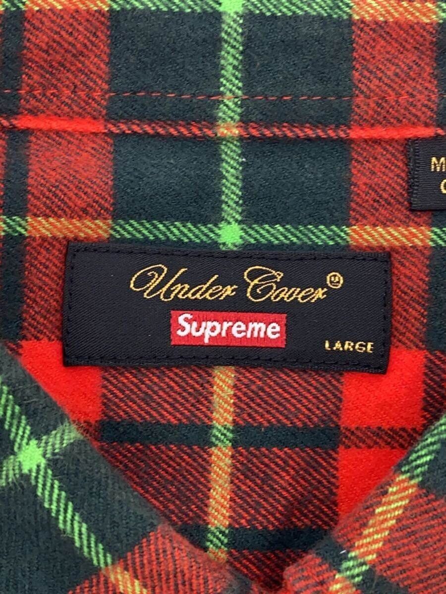 Supreme × Undercover Arabic Font Plaid Short Sleeve Button Shirt Size US L / EU 52-54 / 3 - 4 Thumbnail