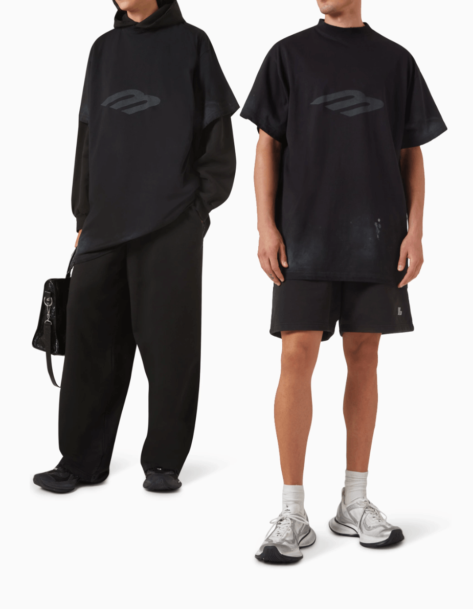 Balenciaga Balenciaga 3B Stencil Oversized T Shirt Size US M / EU 48-50 / 2 - 2 Thumbnail