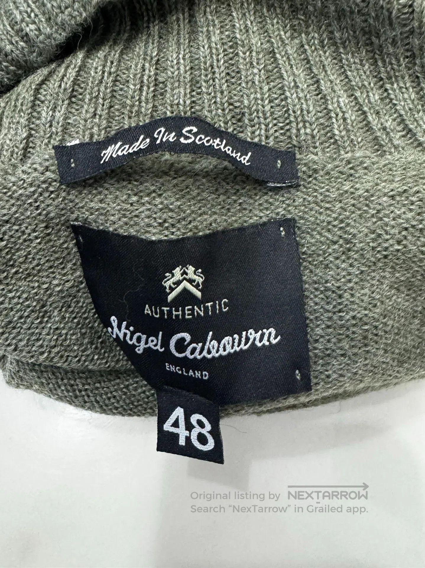 Nigel Cabourn Nigel Cabourn WWII Men's Green Turtleneck. Size US M / EU 48-50 / 2 - 2 Thumbnail