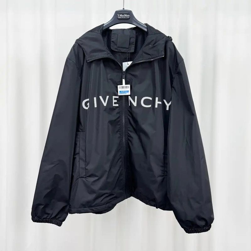 Givenchy Givenchy Men's Long Sleeve Black Logo Jacket 0089 Size US XL / EU 56 / 4 - 1 Thumbnail