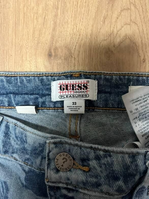 Guess × Pleasures Guess Pleasures Drew Barrymore Jeans Size US 33 - 2 Thumbnail