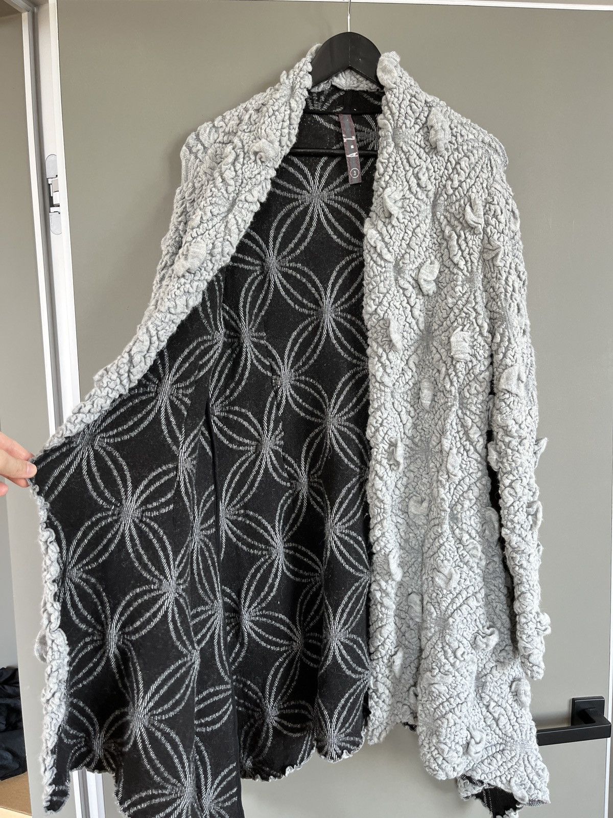 Other A-Z Avant Garde Germann Designer Boiled Wool Gray Coat Size L / US 10 / IT 46 - 8 Thumbnail