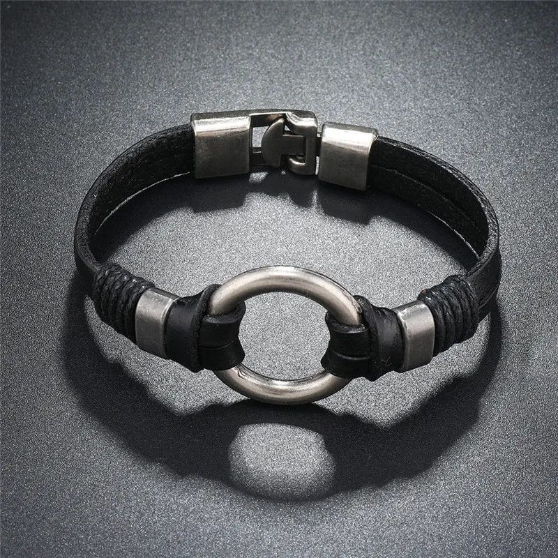 Japanese Brand Braided Leather Bracelet Size ONE SIZE - 2 Thumbnail