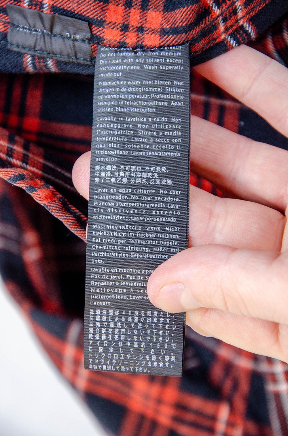 DENHAM Denham Red Black Plaid Flannel Shirt - Size L Size US L / EU 52-54 / 3 - 9 Thumbnail