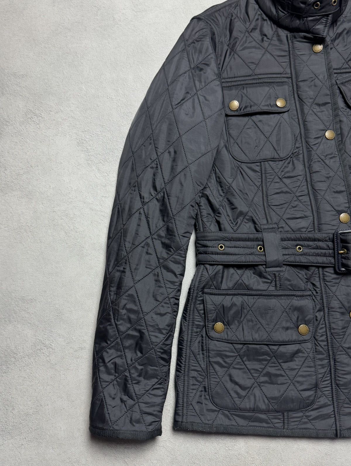 Barbour Barbour International Polarquilt Quilted Jacket Biker Size S / US 4 / IT 40 - 5 Thumbnail