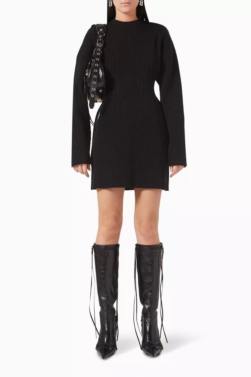 Balenciaga Balenciaga Hourglass Ribbed Knit Mini Size M / US 6-8 / IT 42-44 - 1 Thumbnail