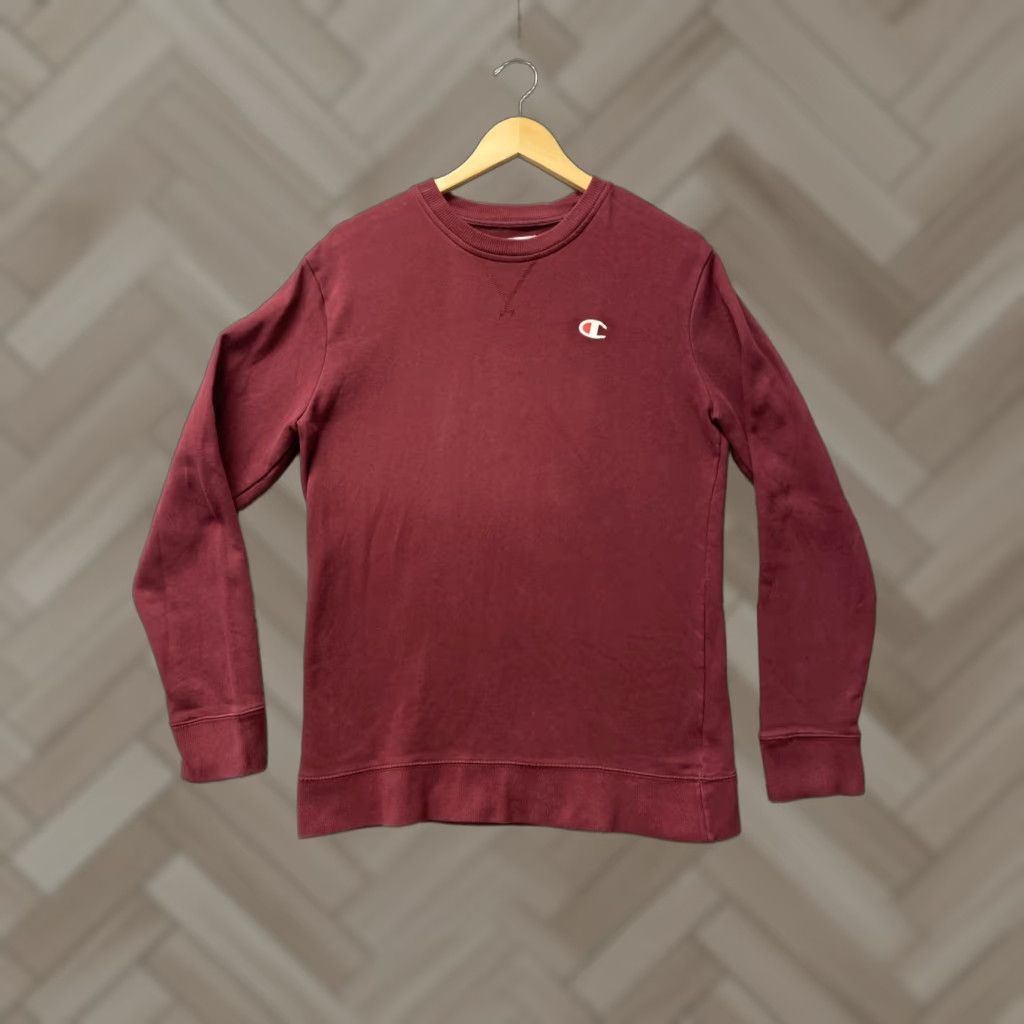 Champion Champion Sweatshirt Men’s S Long Raspberry RED /0238 Shirt Adult Men Size S Red Fleece Pullover Crew Neck Longer Length Size US S / EU 44-46 / 1 - 1 Thumbnail