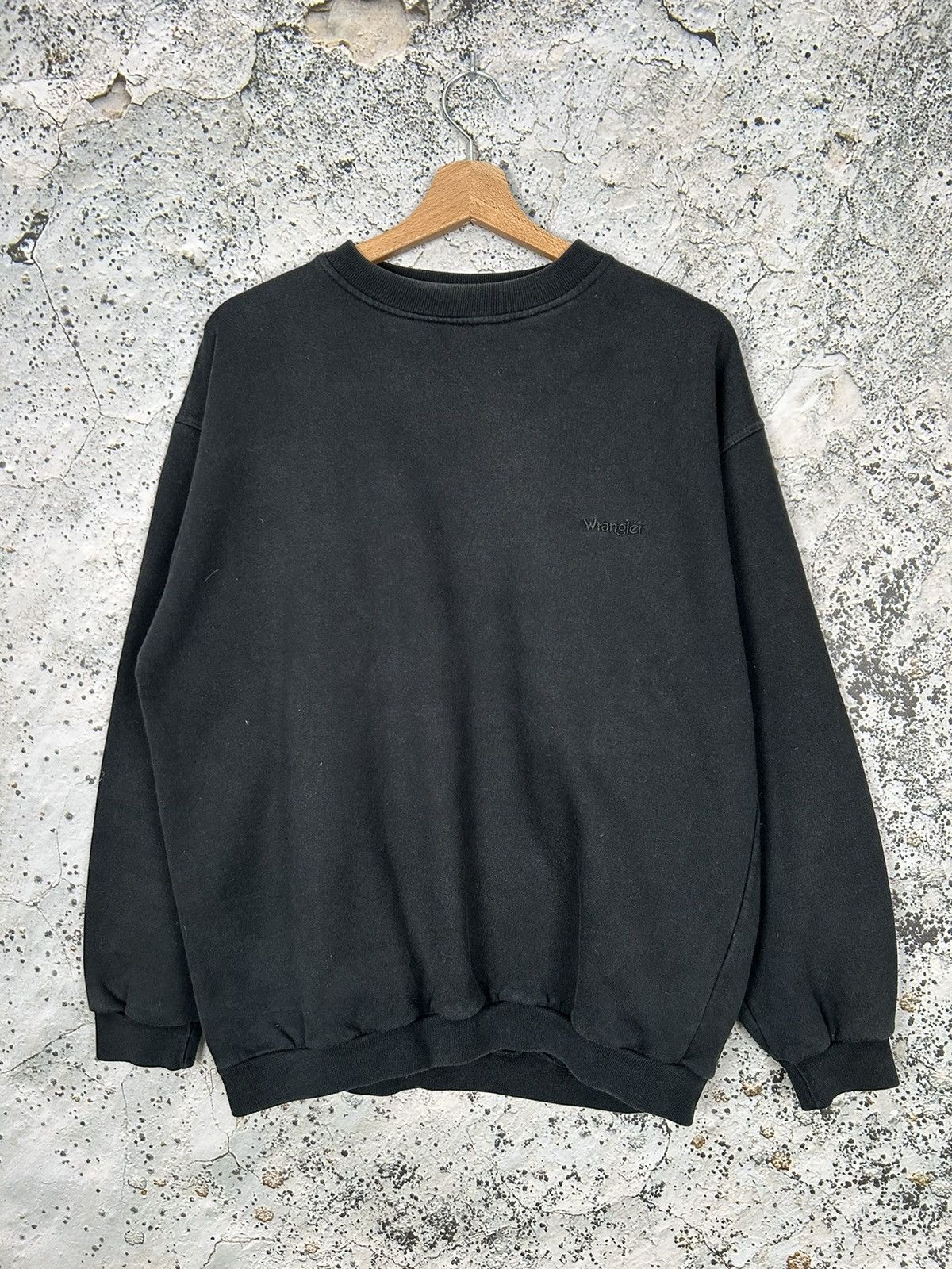 Vintage Vintage Wrangler Black Boxy Crewneck 90s USA Skate Size US M / EU 48-50 / 2 - 1 Thumbnail
