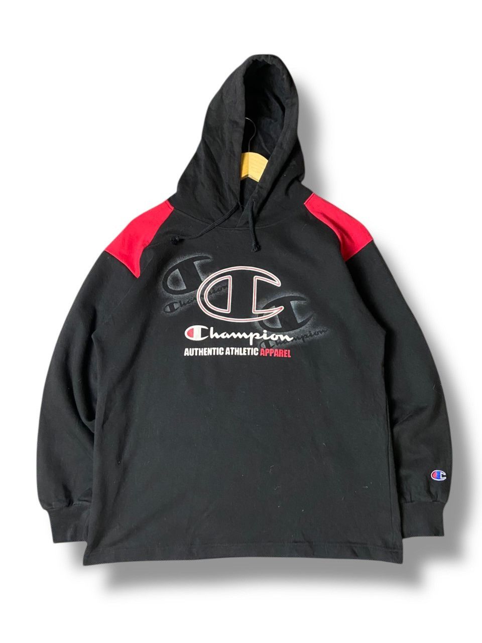 Champion × Japanese Brand × Vintage Vintage CHAMPION Big Logo Pullover Hoodies (130) Size US XXS / EU 40 - 1 Thumbnail