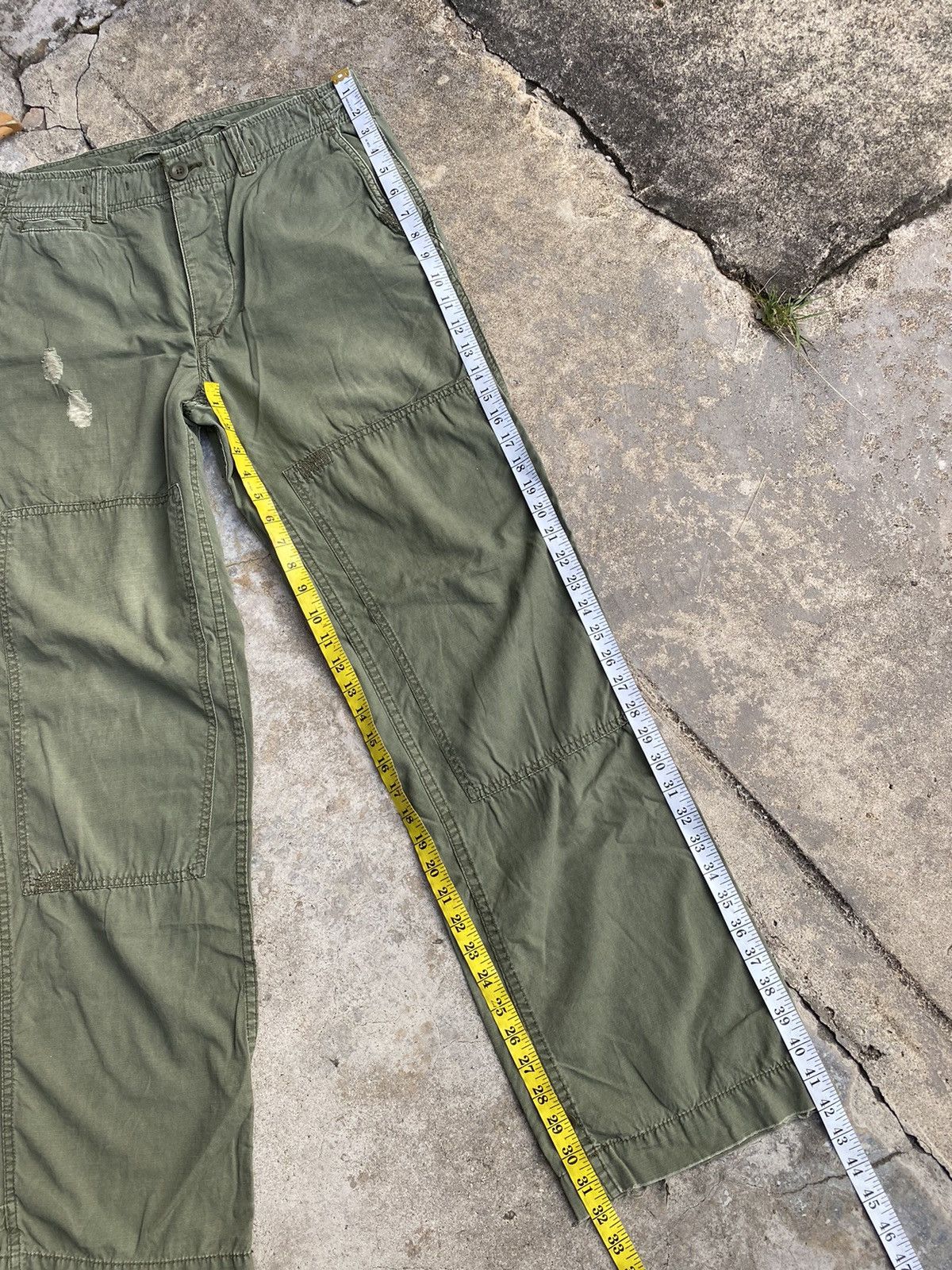 Vintage Polo Ralph Lauren Double Knee Distressed Pants Size US 32 / EU 48 - 16 Thumbnail