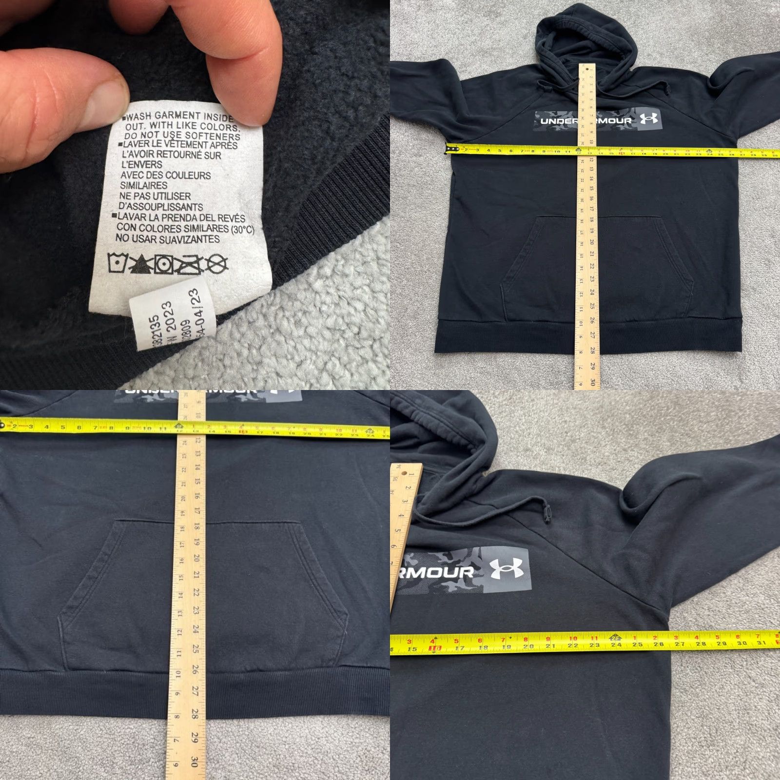 Under Armour Under Armour Hoodie Pullover Graphic Sweatshirt Mens XL Black Camo Fleece Active Size US XXL / EU 58 / 5 - 8 Thumbnail