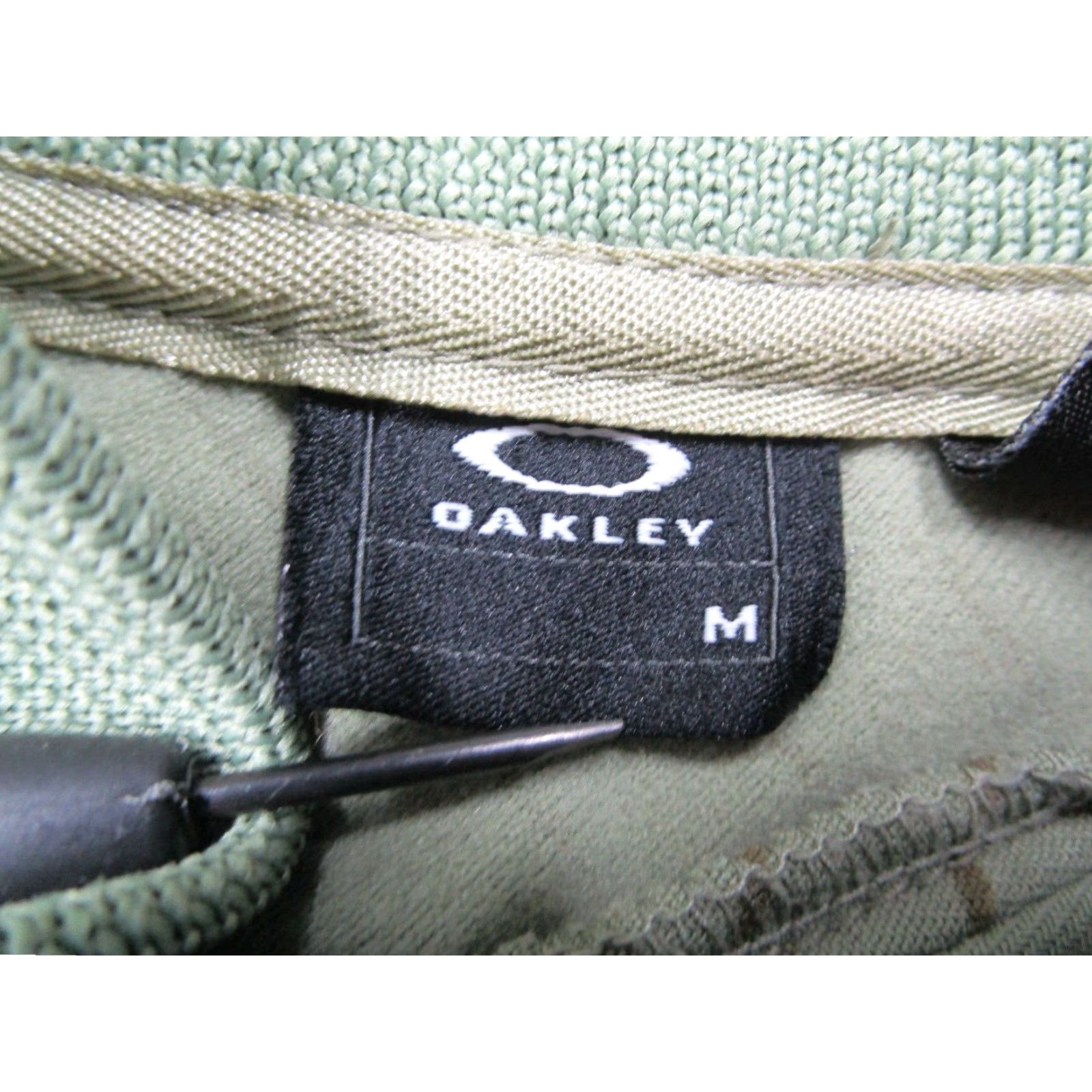 Oakley Oakley Mens Medium Green Striped Full Zip Track Jacket Embroidered Logo Pocket Windbreaker City 90s Classic Outdoor Sports Size US M / EU 48-50 / 2 - 3 Thumbnail