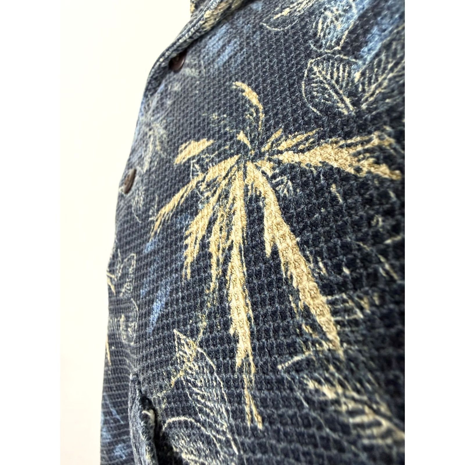 Vintage VINTAGE No Boundaries Polo Shirt Men 90s Graphic Print Cotton Short Sleeve Blue Pink Palm Beach Hawaiian 27.5" Collared Pullover L Mens Polo Size US L / EU 52-54 / 3 - 7 Thumbnail