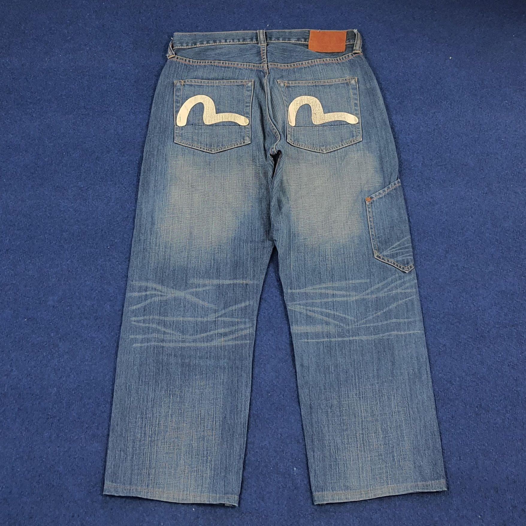 Evisu × Japanese Brand × Vintage Vintage Evisu Cargo Style Custom Daicock Japan Brand Jeans Size US 31 - 4 Thumbnail
