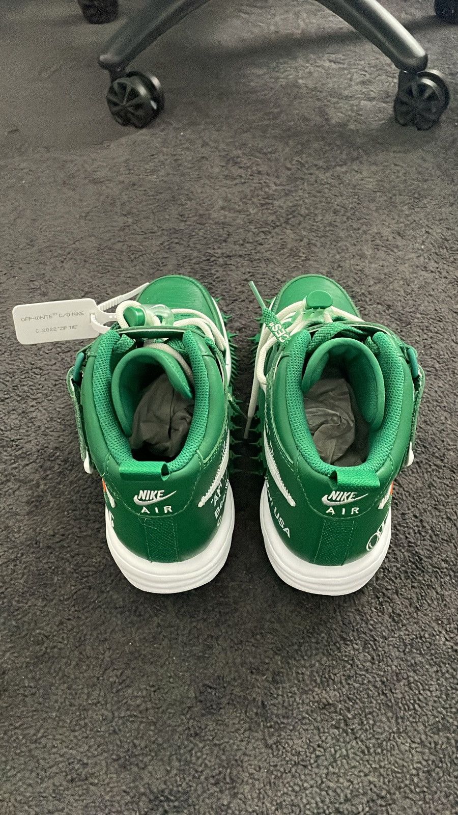Nike × Off-White Air Force 1 Mid SP LTHR Size US 7.5 / EU 40-41 - 4 Thumbnail