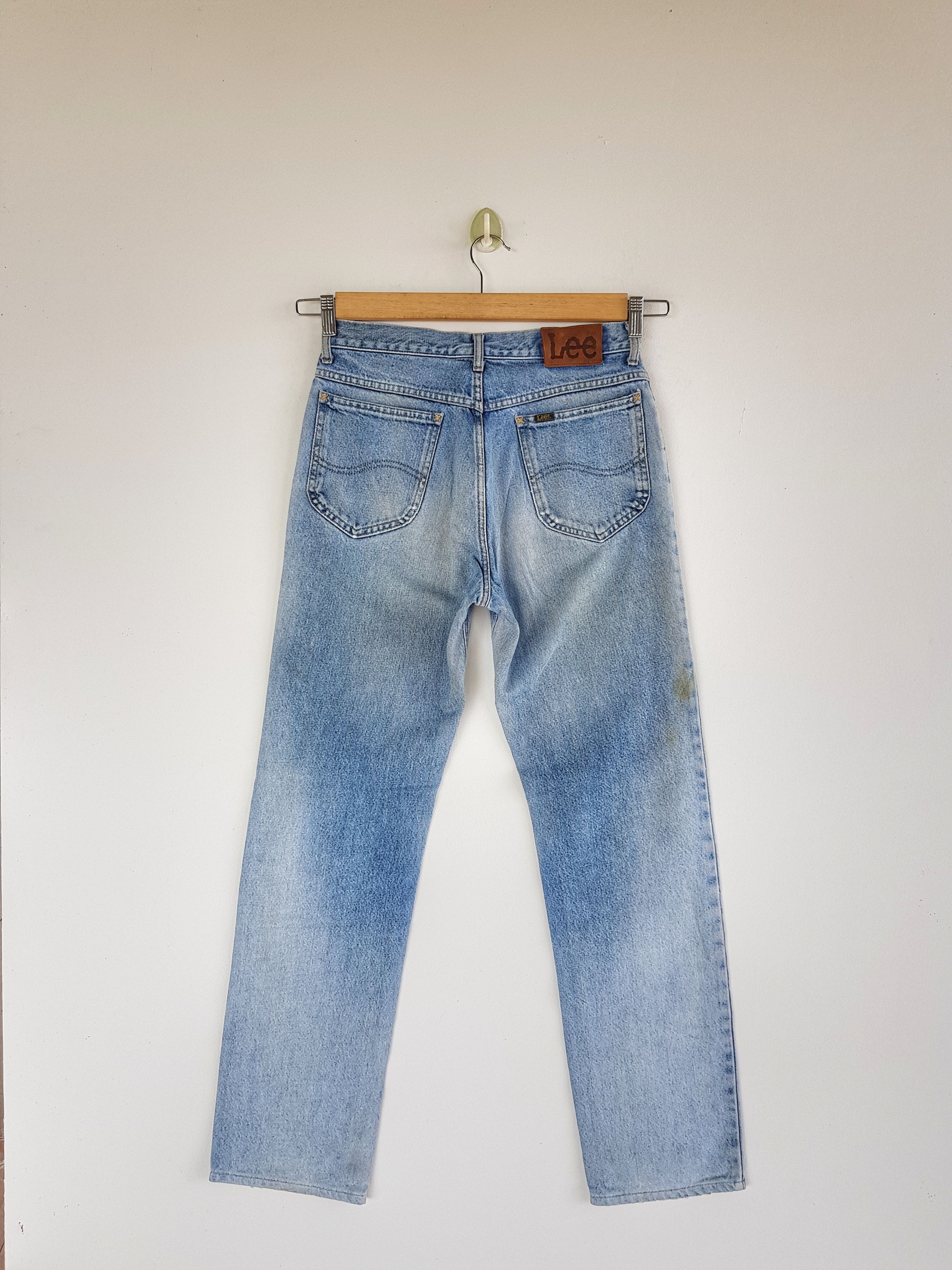 Lee Vintage 80s Lee Sunfaded Jeans Lee Light Wash Denim Pants Size 28" / US 6 / IT 42 - 2 Thumbnail