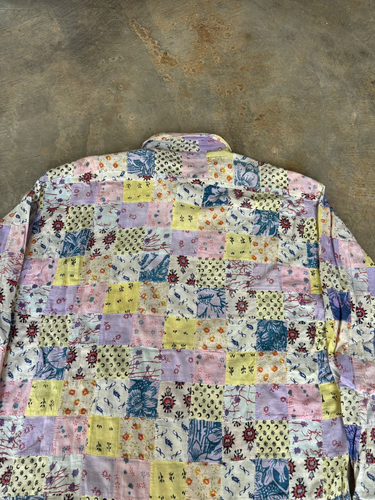 Hysteric Glamour D.E.U.X Bath Palier Patchwork Shirt Size US L / EU 52-54 / 3 - 4 Thumbnail