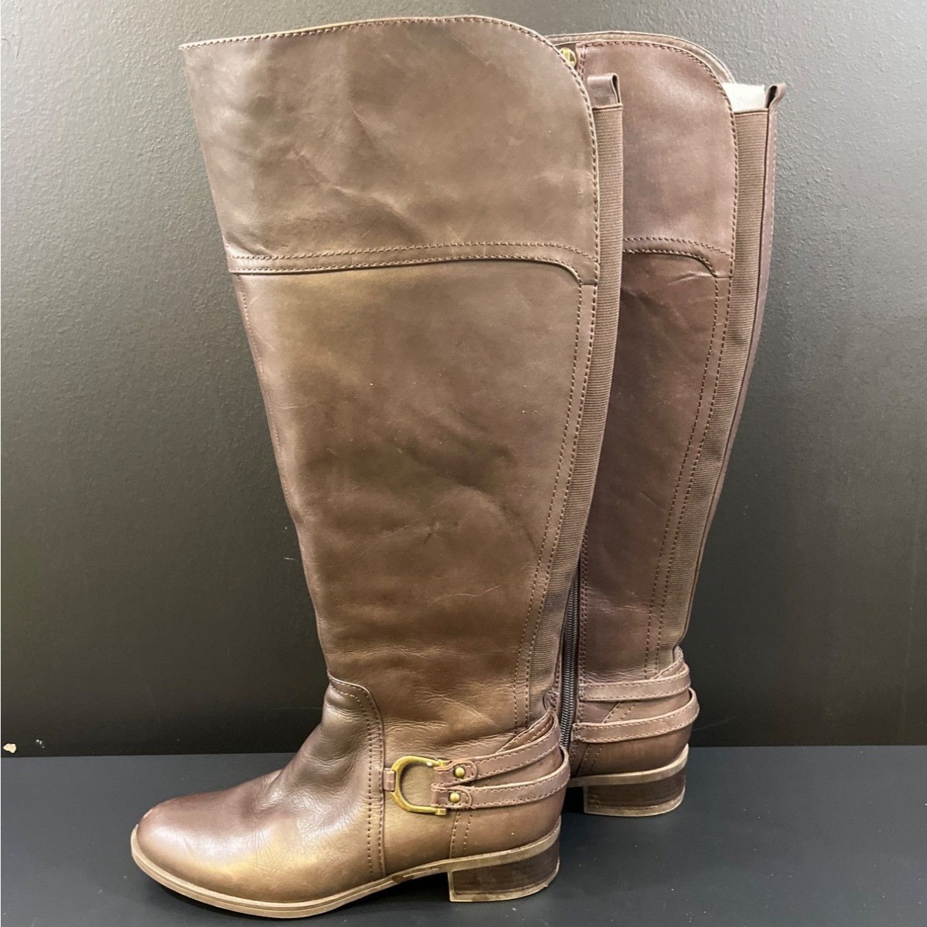 Other Audrey Brooke Women's Brown Riding Boots/Knee High Sz 8.5M S Size US 8.5 / IT 38.5 - 2 Thumbnail