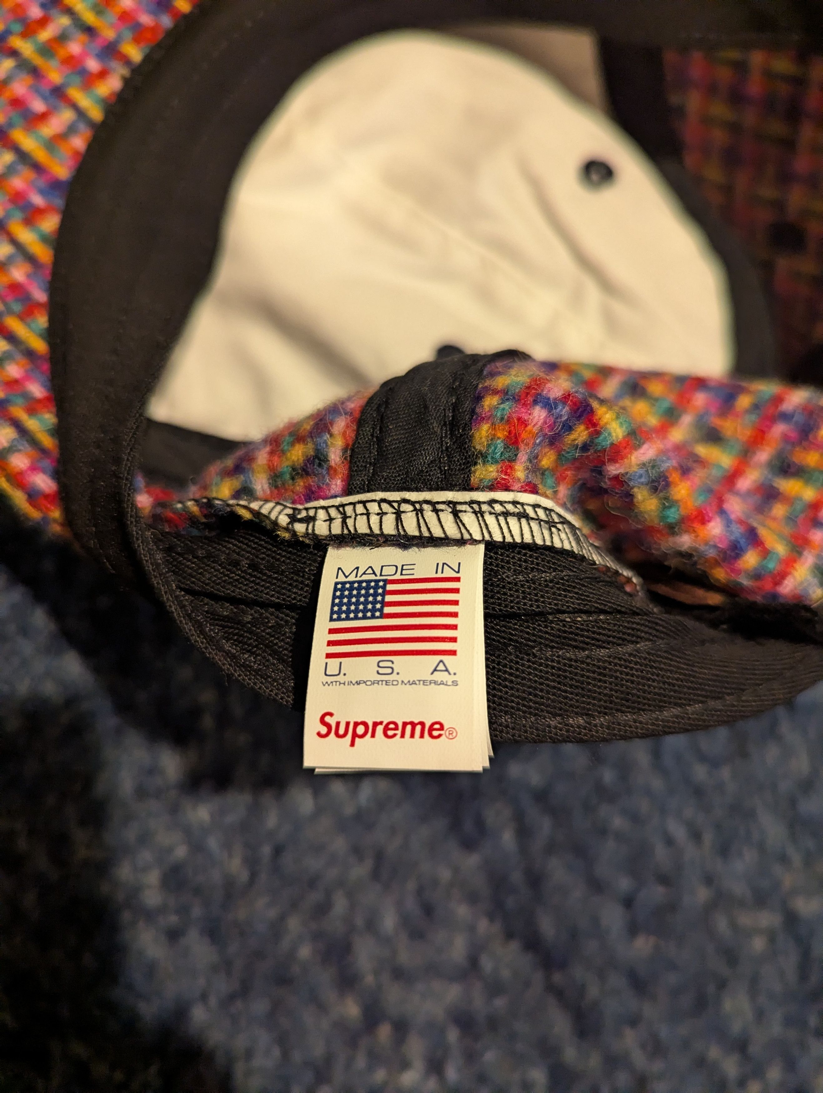 Harris Tweed × Supreme Supreme Harris Tweed 6-Panel Hat (FW25) Red Size ONE SIZE - 5 Thumbnail