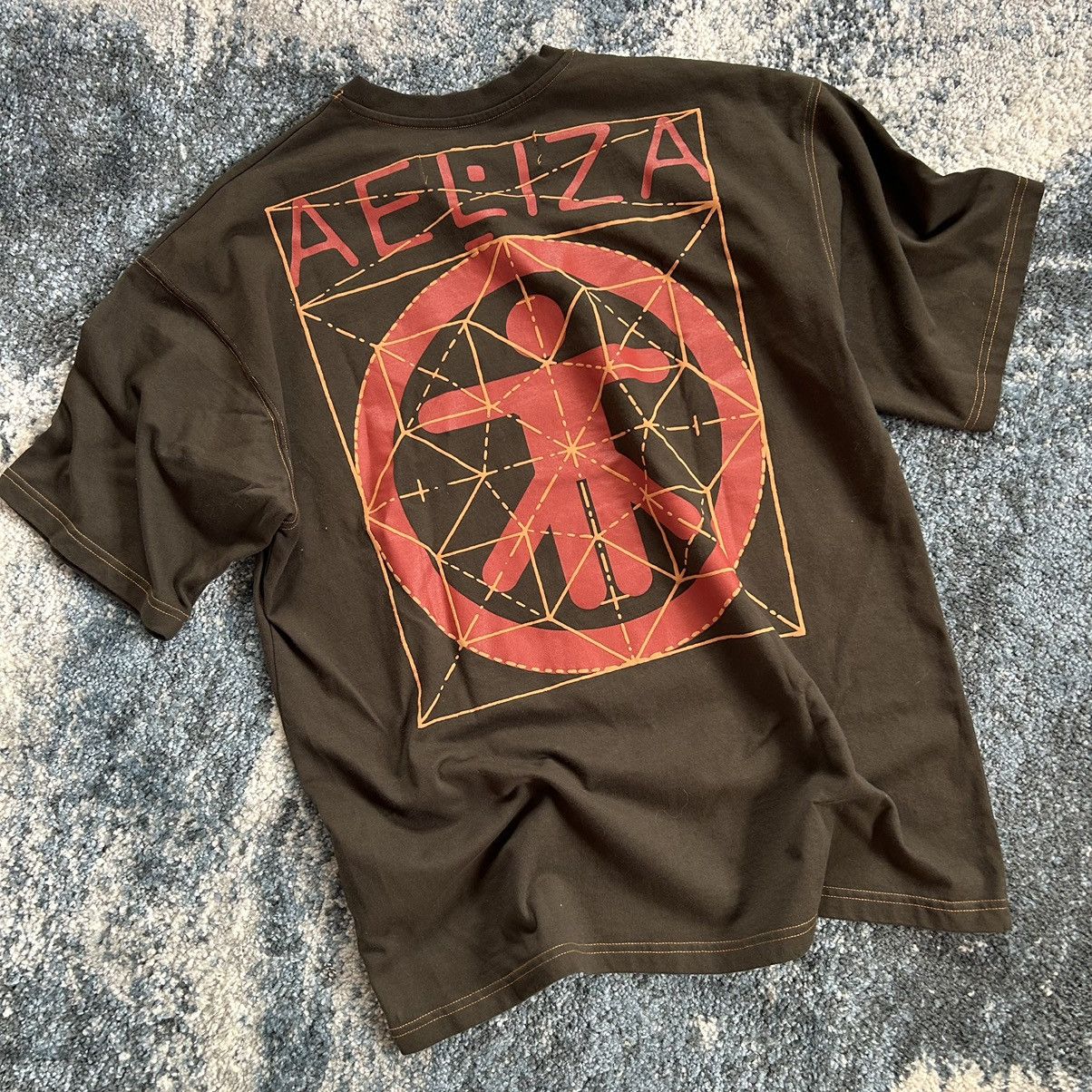 Other BLEACHED AELiZA GEOMETRiC DiAZO GUiDE ViTRUViAN MAN MOCHA Size US L / EU 52-54 / 3 - 2 Thumbnail