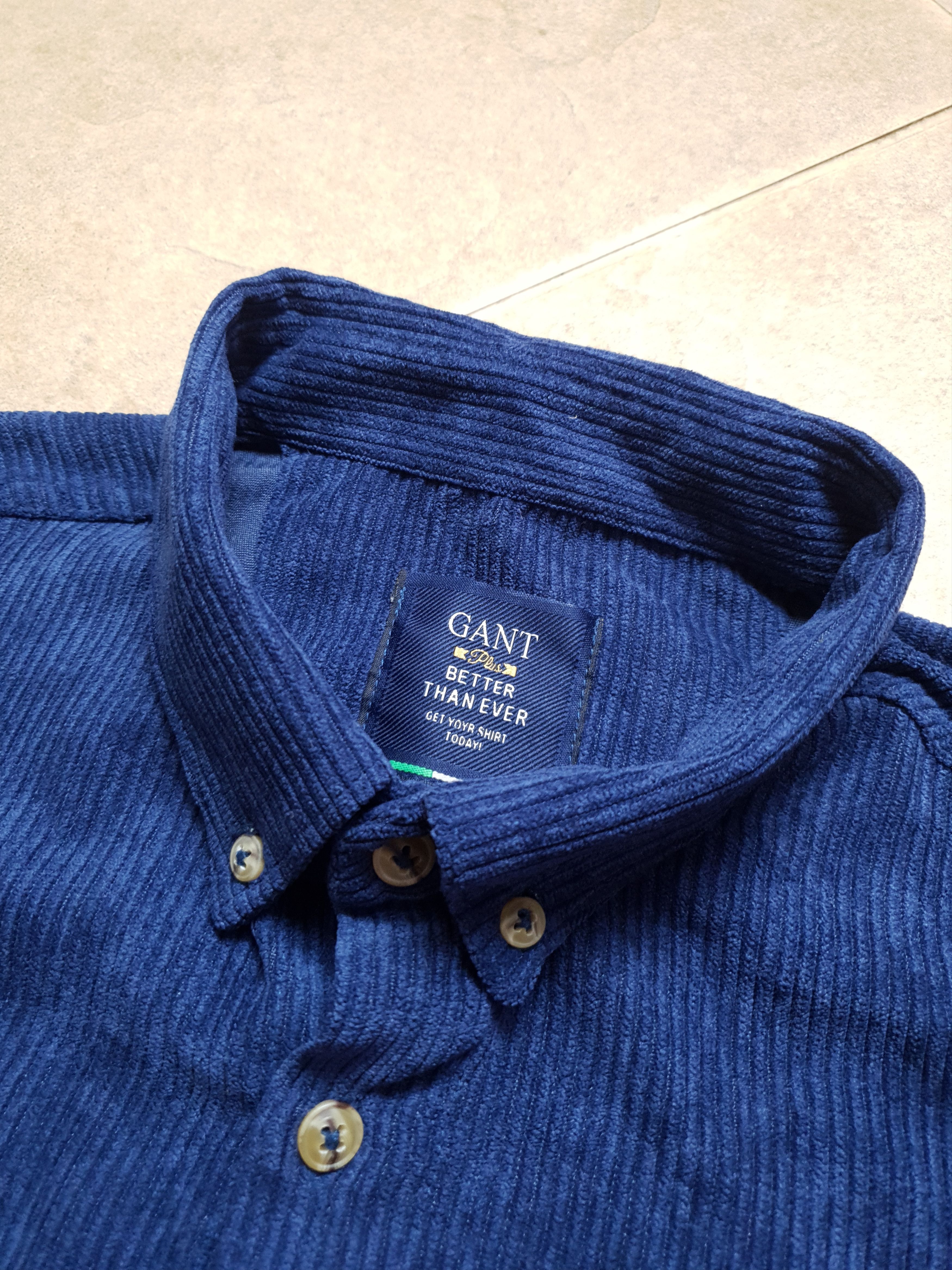 Gant Velvet shirt Vintage GANT Size L blue Size US XL / EU 56 / 4 - 4 Thumbnail