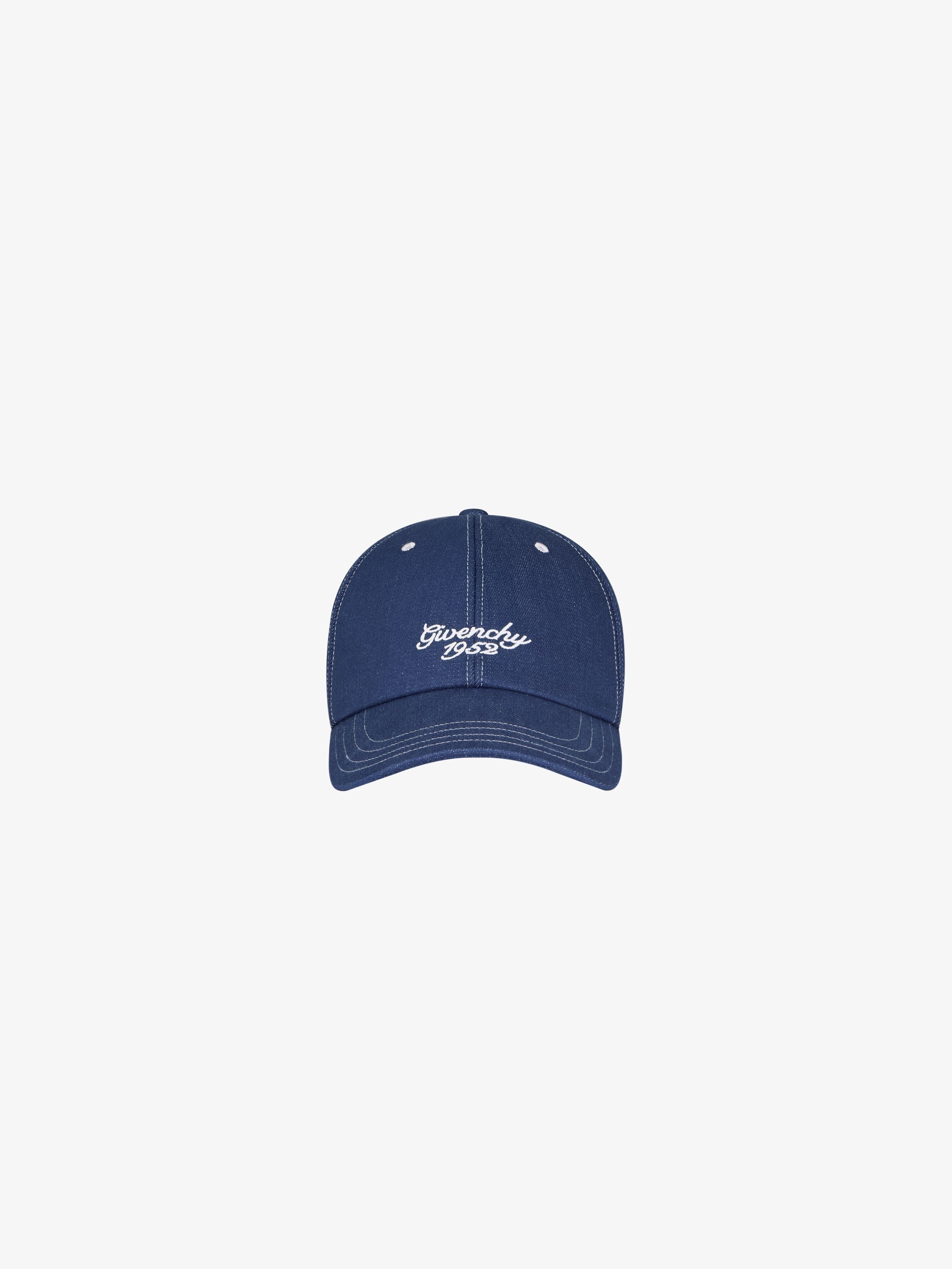 Givenchy os11x1225 Size: OS / Embroidered Hat / Cap in Denim in Blue Size ONE SIZE - 1 Thumbnail