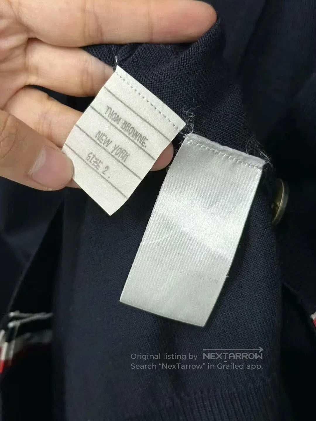 Thom Browne thom browne navy wool cardigan. Size US S / EU 44-46 / 1 - 4 Thumbnail