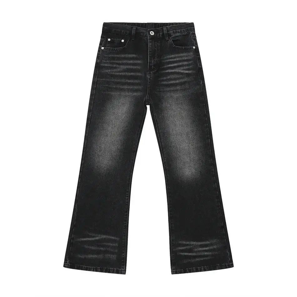 Japanese Brand Retro loose straight leg micro flared jeans Size US 32 / EU 48 - 5 Thumbnail
