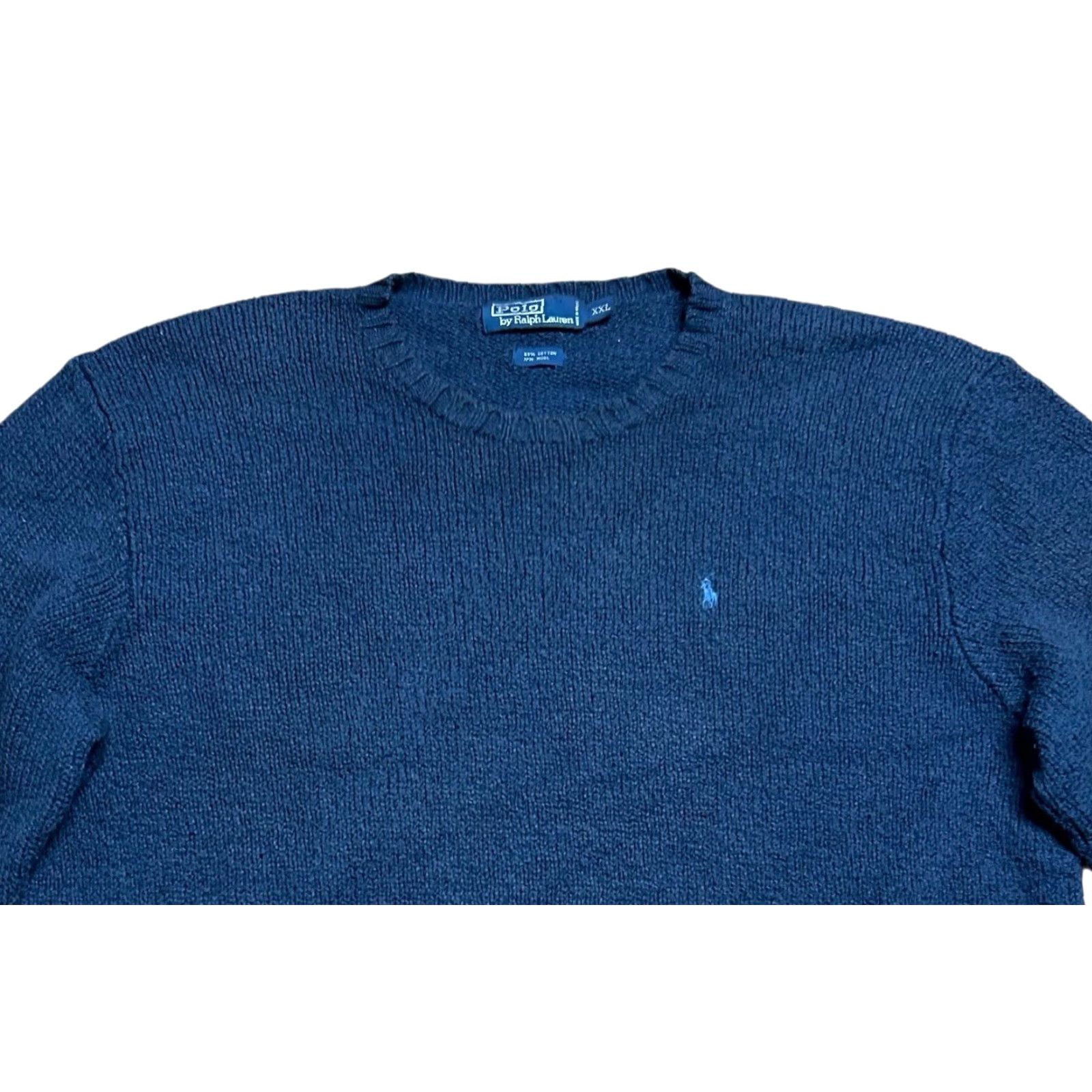 Ralph Lauren Polo Ralph Lauren Crew Neck Sweater Mens 2XL Wool Blend Pullover Blue Knit Regular Tailored Classic Size US XXL / EU 58 / 5 - 5 Thumbnail