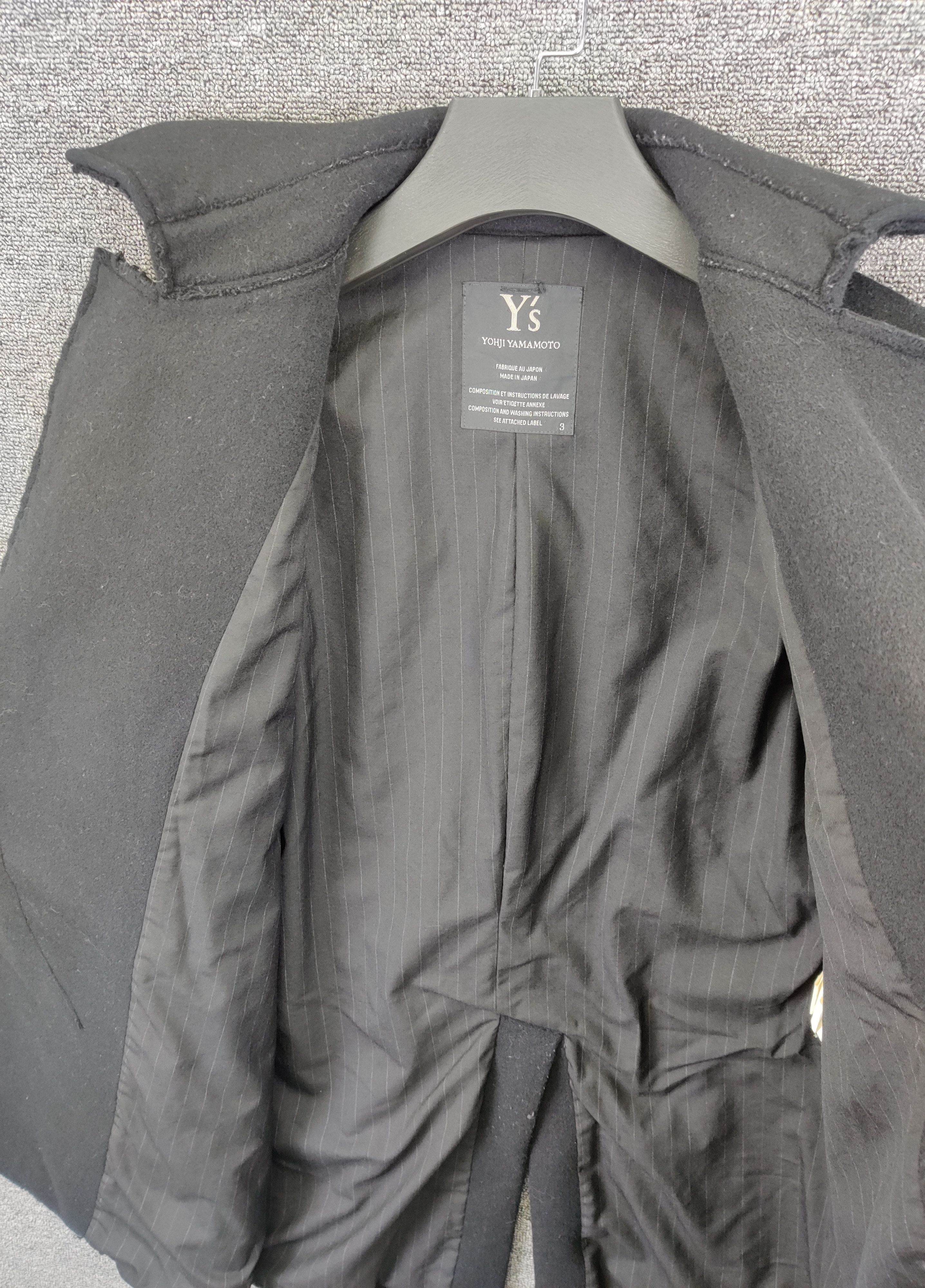 Yohji Yamamoto Nice ❗ Vintage Y's Yohji Yamamoto Wool French Coat Jacket Size US L / EU 52-54 / 3 - 6 Thumbnail