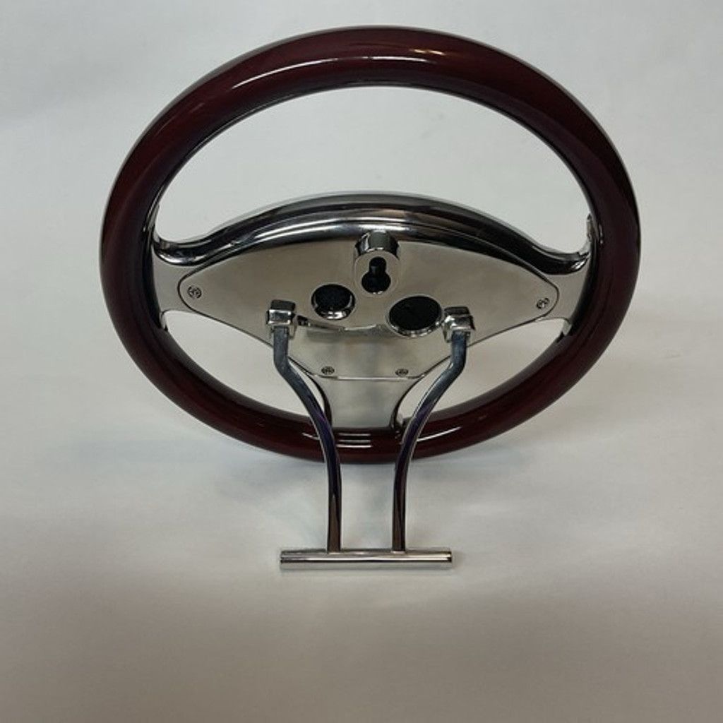 J.M. Weston Vintage Weston Chrome and Steering Wheel Desk Clock 6" FLAW Size ONE SIZE - 9 Thumbnail