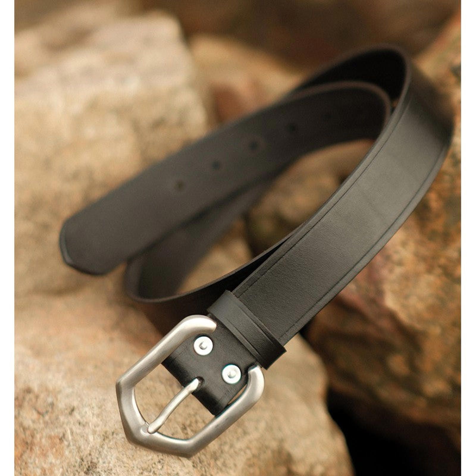 Japanese Brand Retro Veg-Tan Belt – Star Buckle, Frosted Cowhide Size ONE SIZE - 4 Thumbnail