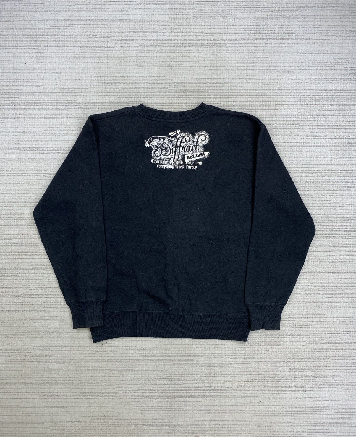 Affliction × Japanese Brand × Vintage Vintage Beaumere Japan Poem Printed Sweatshirt Size US M / EU 48-50 / 2 - 2 Thumbnail