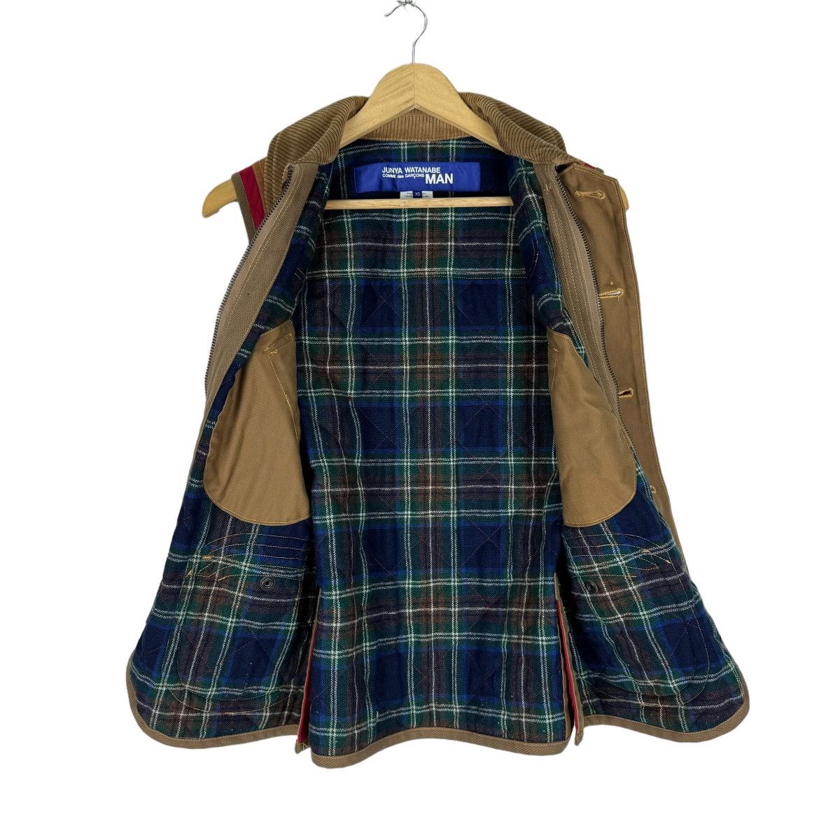 Junya Watanabe 🔥JUNYA WATANABE FW2014 QUILTED NYLON COWHIDE LEATHER VEST Size US XS / EU 42 / 0 - 9 Thumbnail