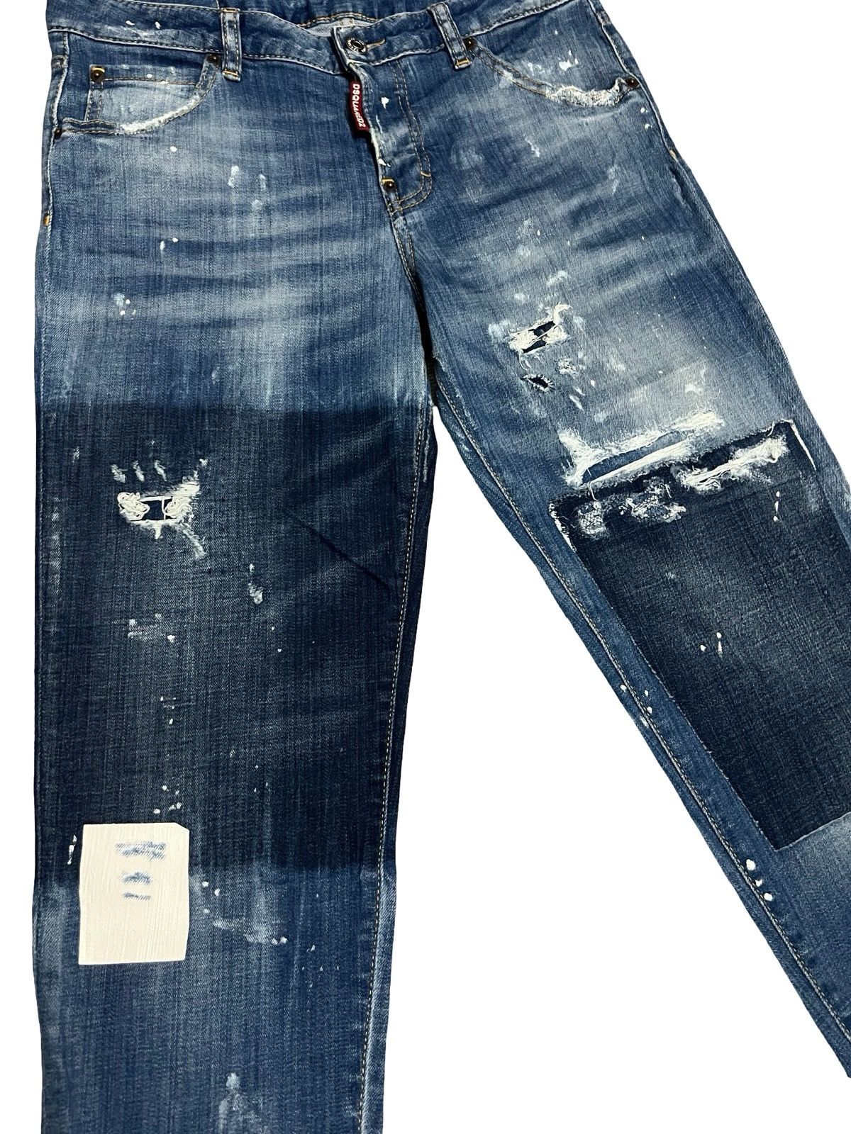 Dsquared2 Dsquared2 distressed blue stretch-cotton jeans Size US 40 / EU 56 - 3 Thumbnail