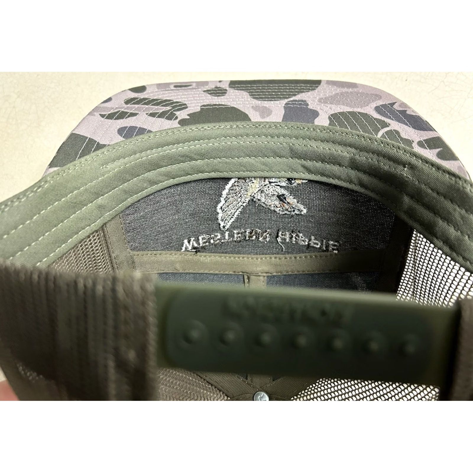 Vintage VINTAGE Western Hippie Lost Duck Camouflage 7 Panel Flat Bill Snapback Hat Camo Men Size ONE SIZE - 8 Thumbnail