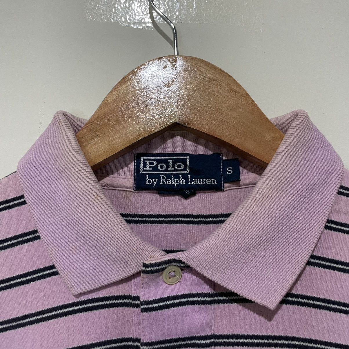 Polo Ralph Lauren Polo Ralph Lauren men's pink and blue striped polo shirt Size US S / EU 44-46 / 1 - 3 Thumbnail
