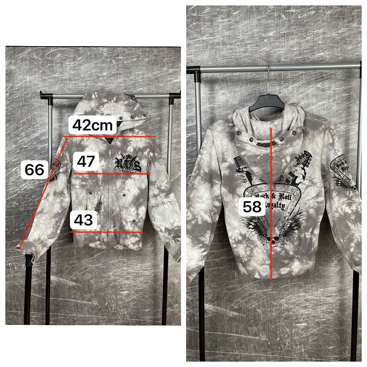 20471120 × Affliction × Japanese Brand Rebel Spirit Y2K Zip Hoodie Affliction Chrome hearts Style Size US M / EU 48-50 / 2 - 14 Thumbnail