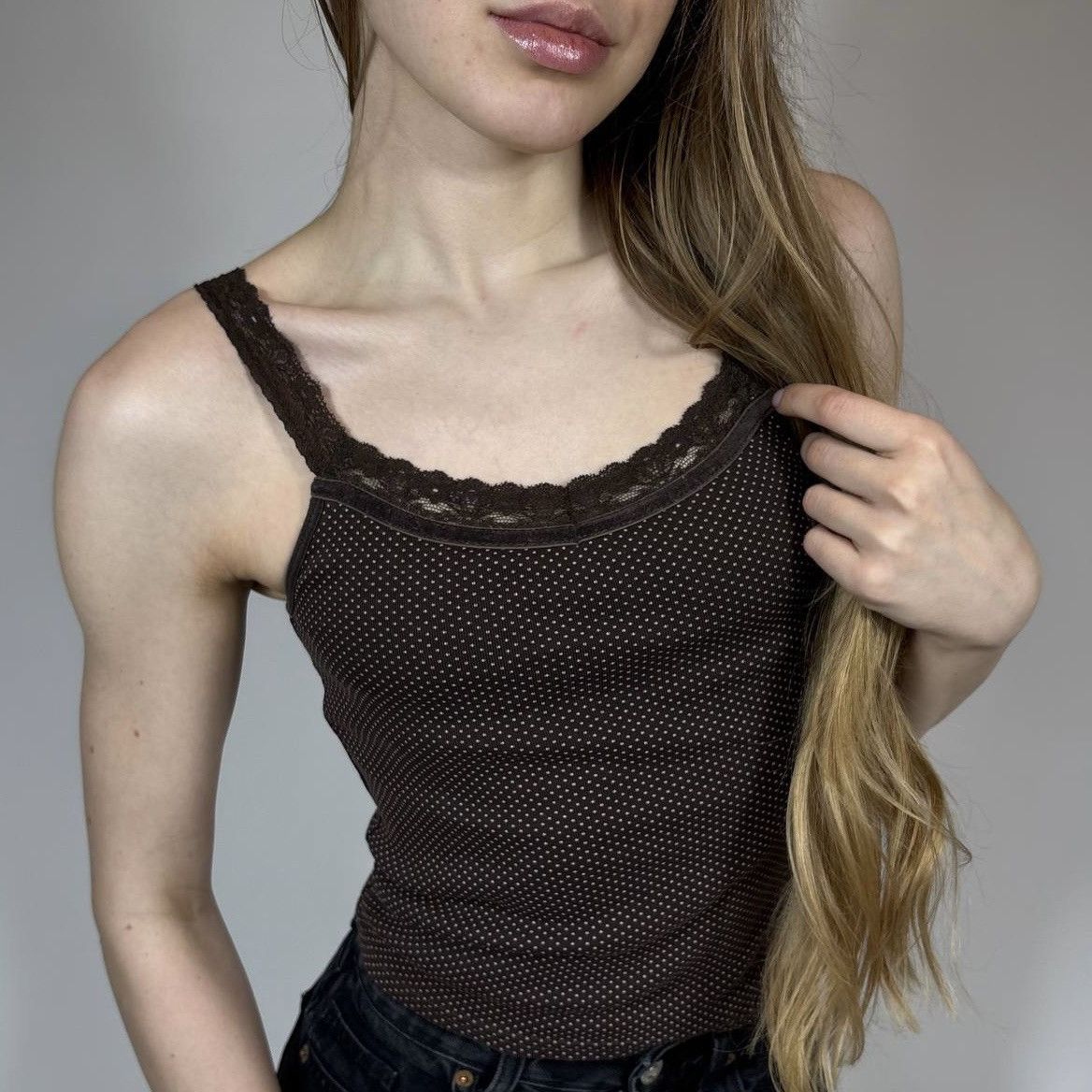 Gap Vintage Y2K Gap Brown Tank Top Retro 90s Style Size S / US 4 / IT 40 - 1 Thumbnail
