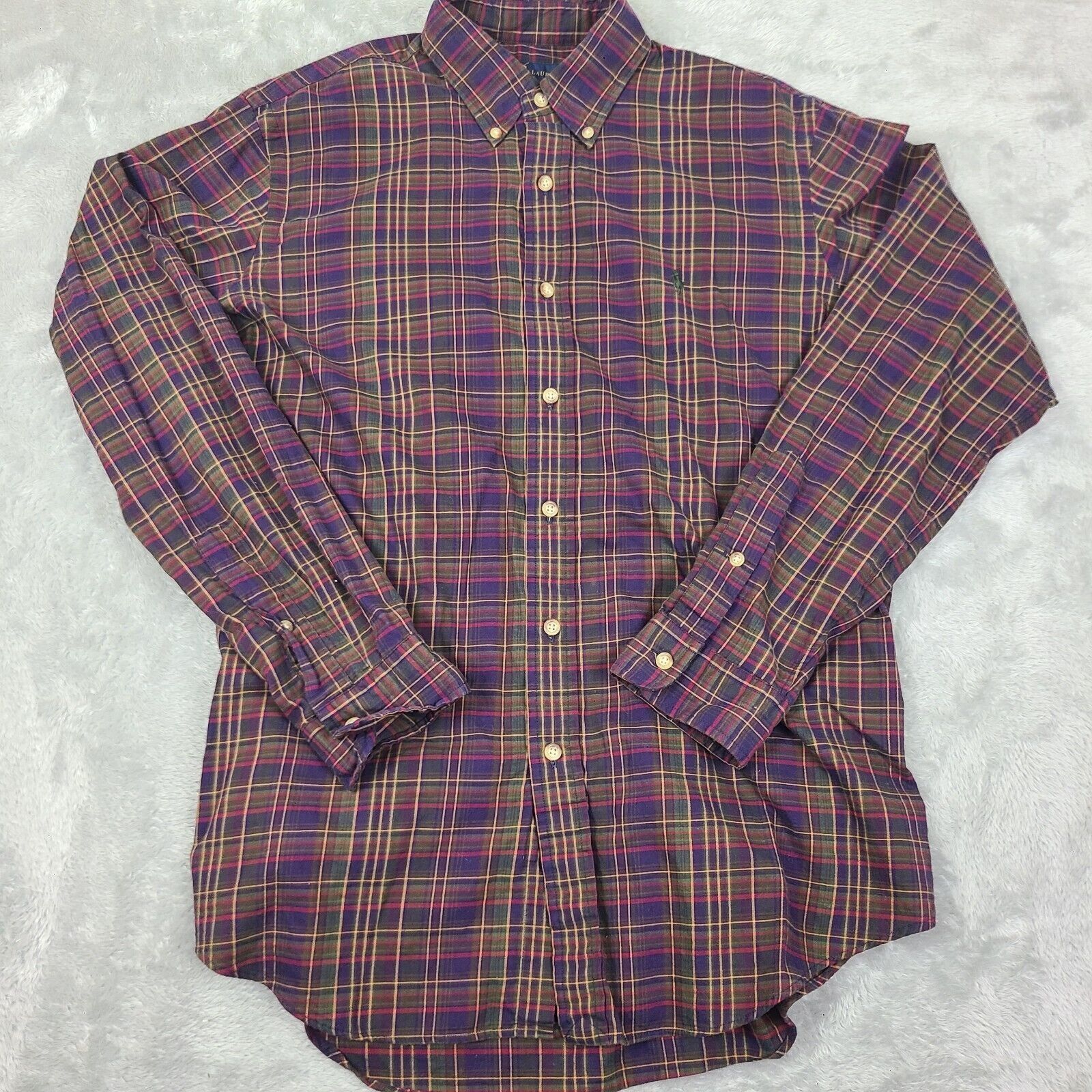 Ralph Lauren Oxford Long Sleeve Button Down Shirt Casual Men