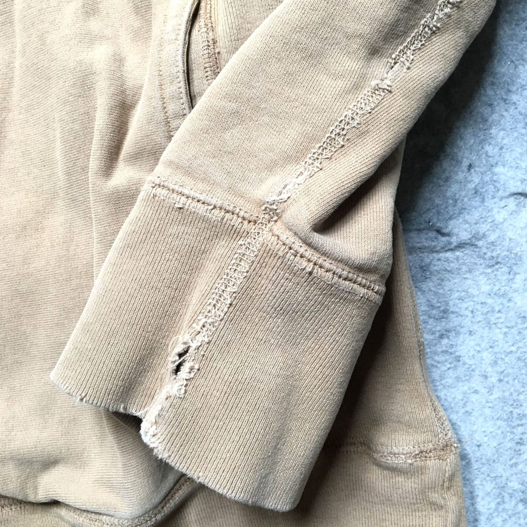 3sixteen 3sixteen Heavyweight Terry Hoodie Mens XL Brown Premium Essential Distressed Size US XL / EU 56 / 4 - 3 Thumbnail