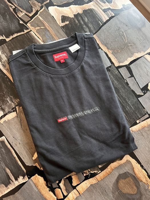 Supreme Supreme Property Label S/S Top Black FW22 | Grailed