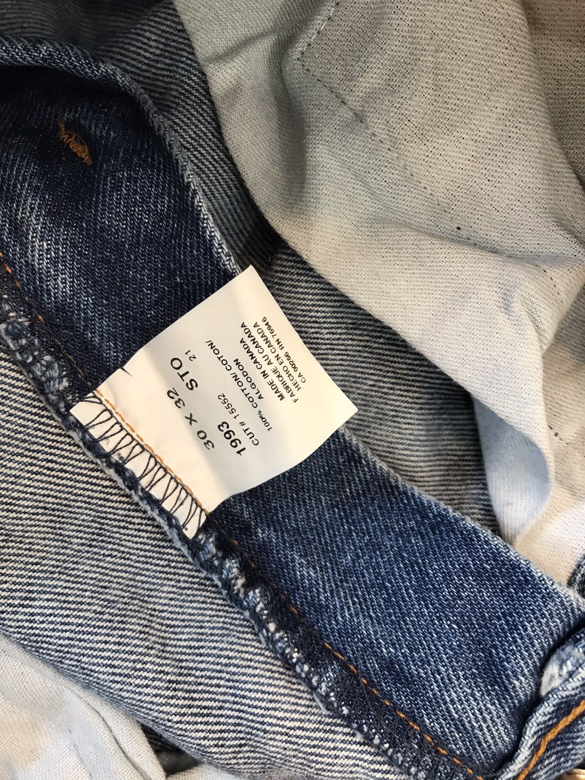Vintage Vintage big bill double knee denim Size US 30 / EU 46 - 9 Thumbnail