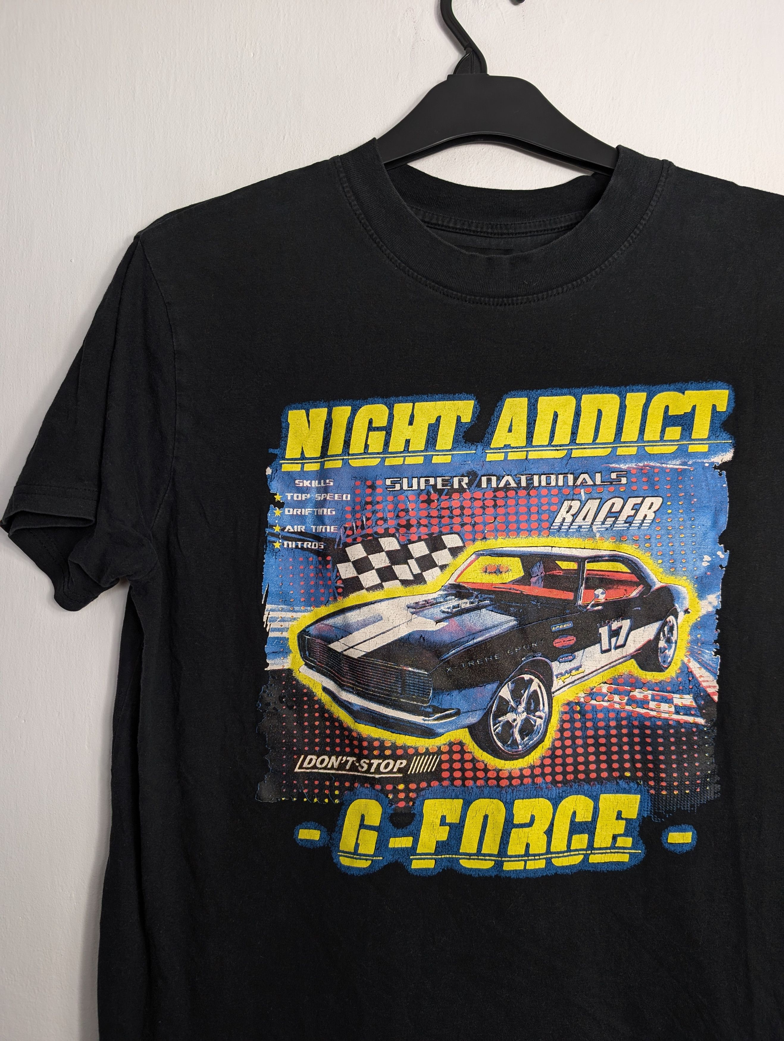 Other T-shirt Black Racing Car Print G-Force Streetwear Cyber Y2K Size US XS / EU 42 / 0 - 2 Thumbnail