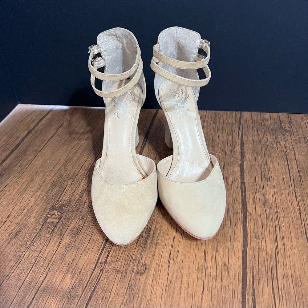 Vince Camuto Vince Camuto Ketrinda Block Heels Women’s Size 8.5 Beige/Ta Size US 8.5 / IT 38.5 - 2 Thumbnail