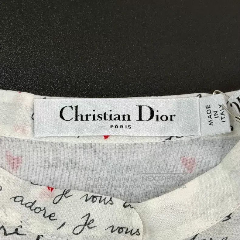 Dior Dior White love letter full-printed bee embroidery long sh Size XXS / US 00 / IT 34 - 5 Thumbnail