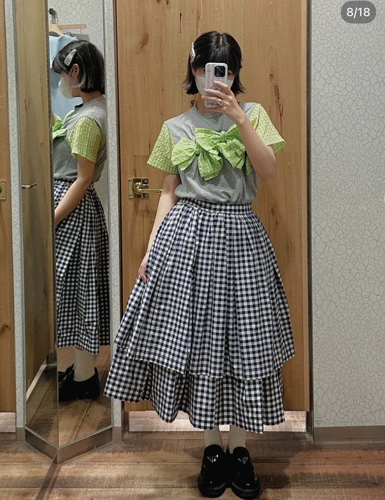 Comme des Garcons Comme Des Garcons size XS Plaid overskirt Size 23" - 4 Thumbnail